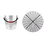 Wash Bucket With Gritt Guard 13lt Διάφανος Κουβάς Πλυσίματος Οχημάτων Με Σίτα
