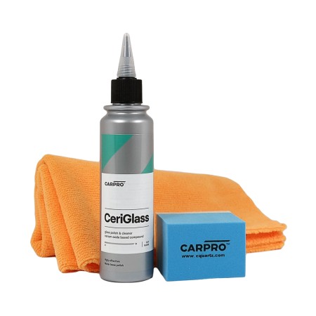 CarPro Ceriglass Polish Αλοιφή Τζαμιών Kit 150ml