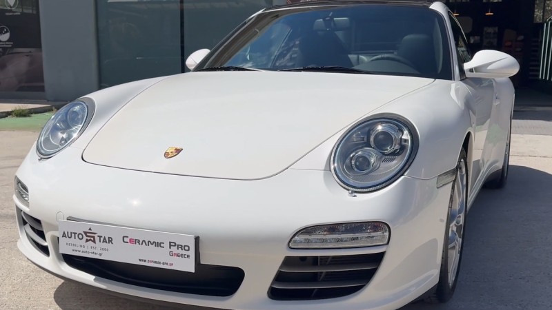 Porsche 997 pdk Targa4S Full Detail - Επαναφορα-Γυαλισμα - Κερωμα Χρωματος - Swissvax Wax Protection