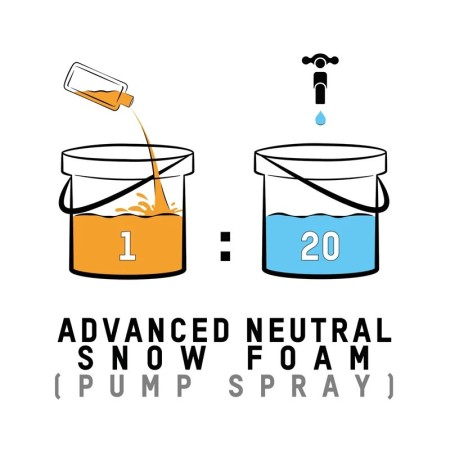 ValetPro Advance Neutral Snow Foam 1lt Αφρός Πρόπλυσης Χαμηλού Αφρισμού