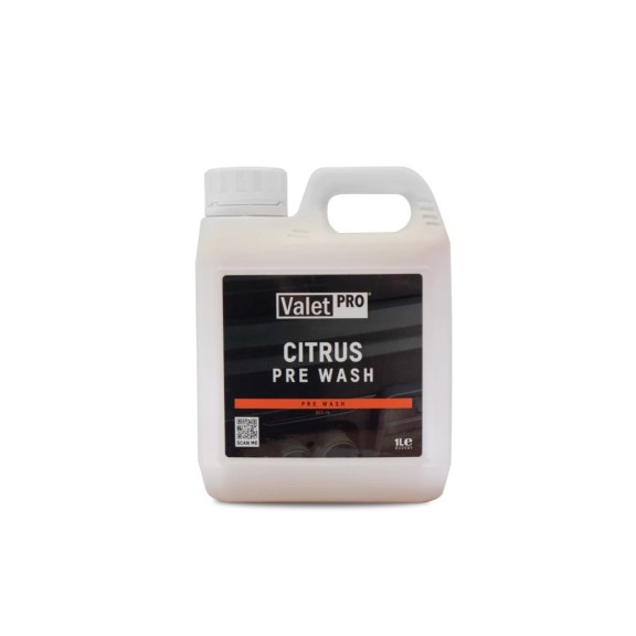 ValetPro Citrus Pre Wash 1lt Πρόπλυση Για Αφαίρεση Traffic Film Και Εντόμων